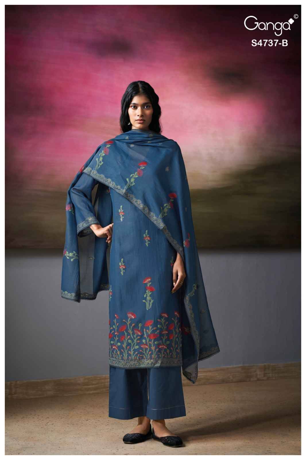 QIRISHA 4737 By Ganga Fashion Beautiful Festive Suits Stylish Colorful Fancy Casual Wear & Ethnic Wear PREMIUM PURE MUL SOLID Print Dresses At Wholesale Price